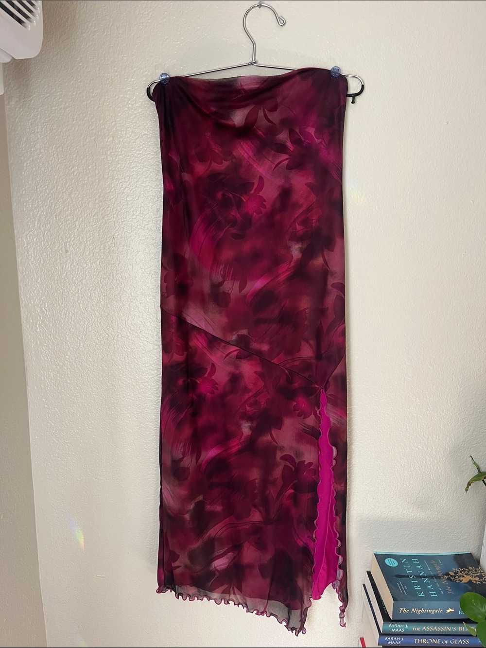 Urban Outfitters Samara Mesh Strapless Midi Dress